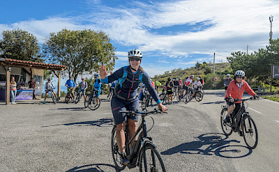 Group biking the Dubrovnik to Split Dalmatia Bike Tour in Croatia. Photo via TO