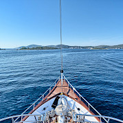 At sea on Pape Privi Ship - Dalmatia Croatia Bike & Boat Tours