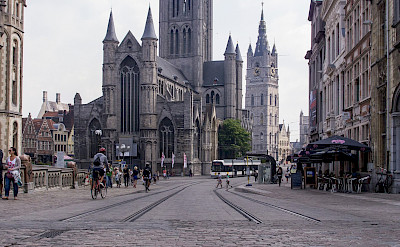 Biking in Ghent, Belgium. Flickr:Ed Webster