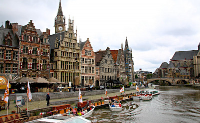 Boating in Ghent in East Flanders, Belgium. Flickr:Alain Rouiller