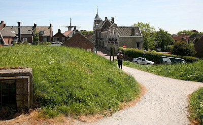 Bike path through Willemstad, North Brabant, Belgium. Flickr:bert knottenbeld