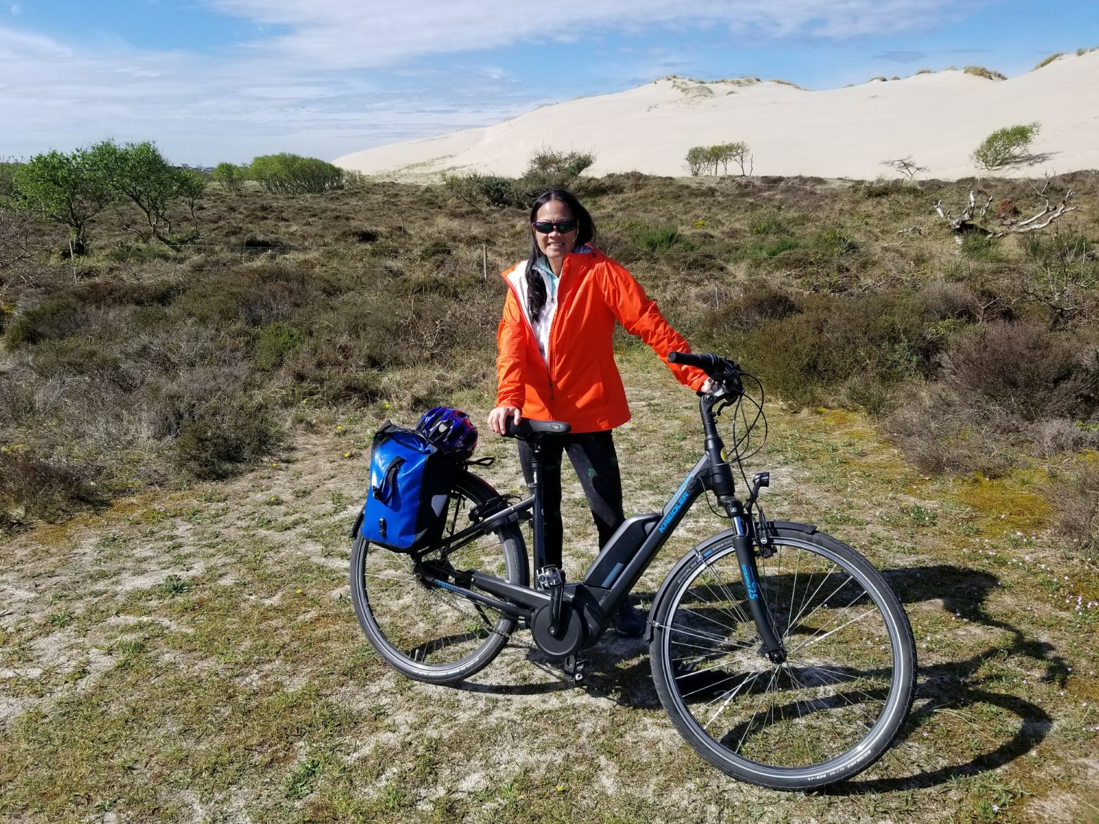 Posing in front of the dunes!