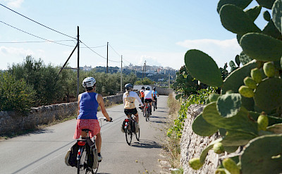 Biking the Matera to Lecce route in Puglia, Italy.
