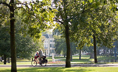 Biking in Arnhem, the Netherlands.
