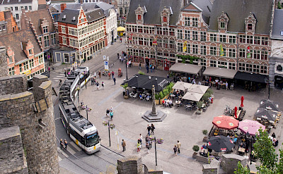 Overlooking from Gravensteen in Ghent, East Flanders, Belgium. Flickr:Ed Webster