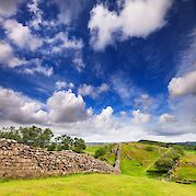 Hadrian’s Wall - Hadrian's Wall and blue skies
