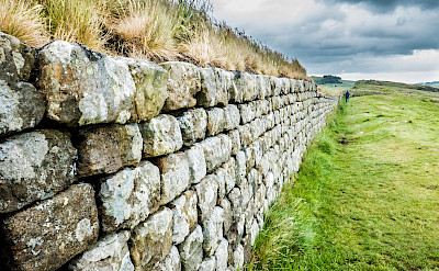 Hadrian's Wall runs some 73 miles through England. Flickr:Mike Locke