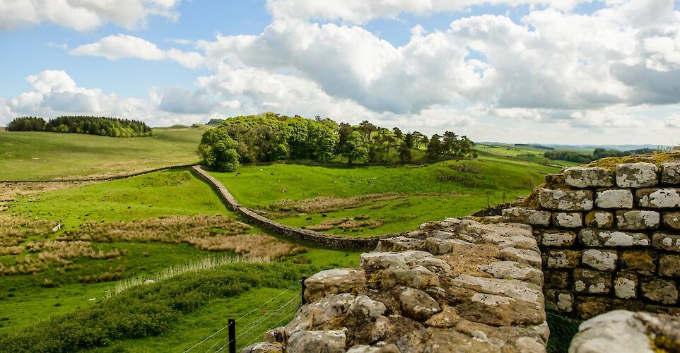 Housesteads Roman Fort along Hadrian's Wall in England. Flickr:Son of Groucho