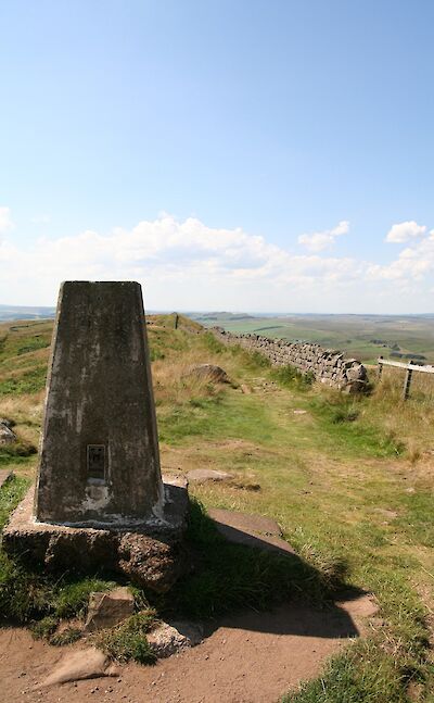 Trigonometrical Point at the top of Green Slack along Hadrian's Wall.