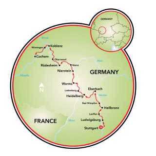 Stuttgart to Cochem Map