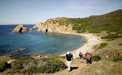 Hiking the Costa Verde Walking Tour in Sardinia, Italy.