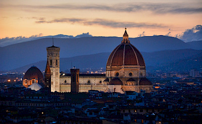 Evening in Florence, Italy. Tuscany Italy Bike Tour.