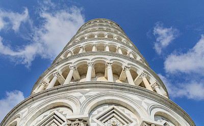 Leaning tower of Pisa in Italy.