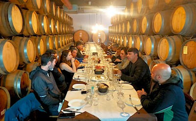 Dining in a Tuscan cellar. toBTP