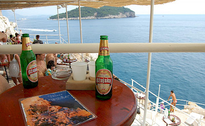 Enjoying the Adriatic Sea from Cafe Bar Buza in Dubrovnik, Croatia. Flickr:Yusuke Kawasaki