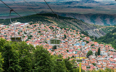 Skopje as seen from Mt Vodno, Macedonia. Flickr:Milo van Kovacevic