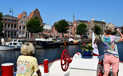 Past towns and harbors on the Luxury Tulip Tour in Holland.
