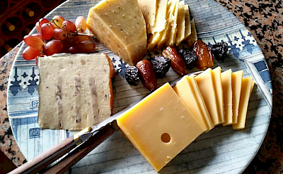 Cheese tray on board ship. ©TO
