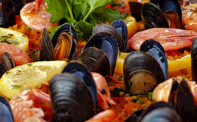 Lots of fresh seafood in Bergen, Norway. Flickr:Ulrich Scharwachter