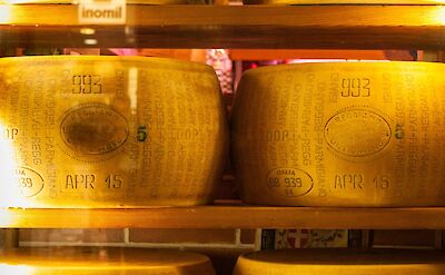Cheese in Bologna, Italy. Unsplash@Max Nayman