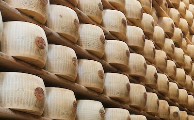 Cheeses in Modena, Italy. Unsplash@Robert Bye