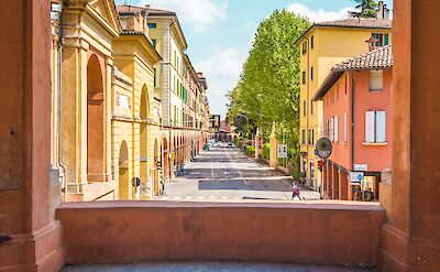 Colorful buildings of Bologna, Italy. Unsplash@Matthias Schroder