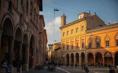 Orange buildings of Bologna, Italy. Unsplash@Ryan Ladd