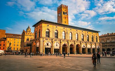 Walking through a square in Bologna, Italy. Unsplash@Oleksandr