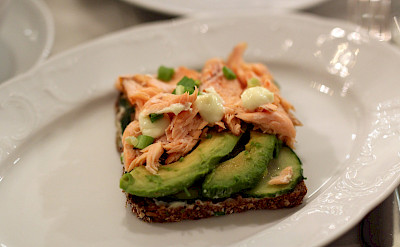 Salmon avocado sandwich in Helsinki, Finland. Flickr:Emilia Eriksson