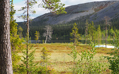 Kasankijarvi Lake and Kellostapuli Fell in Pallas-Yllästunturi National Park, Western Lapland, Finland.