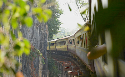 Train in Kanchanaburi, Thailand. Flickr:Nanase Kaneko