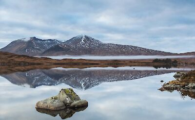 Bridge of Orchy in winter, Scotland. Unsplash:James Barrett