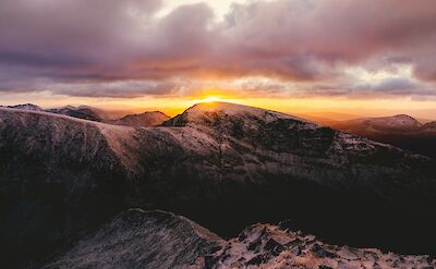 Sunset in Fort William, Scotland. Unsplash:Joshua Earle