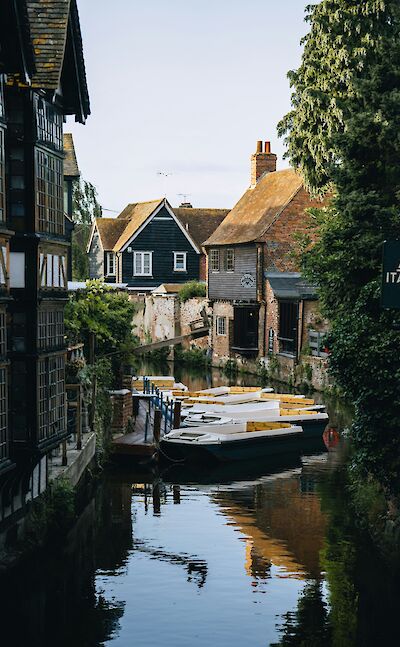 Boats on the river in Canterbury, Kent, England. Unsplash:Peter Thomas