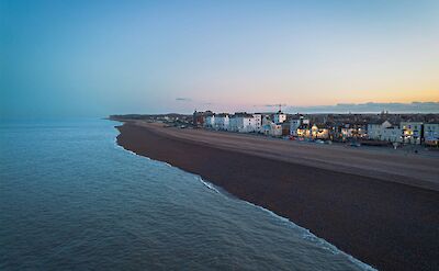 Sunset at Deal Beach, Kent, England. Unsplash:Jayjayli