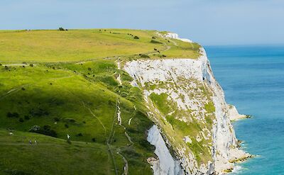 White Cliffs of Dover, Kent, England. Unsplash:Vilmantas Bekesius