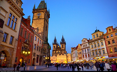 Main square in Prague, Czech Republic. Flickr:Moyan Brenn