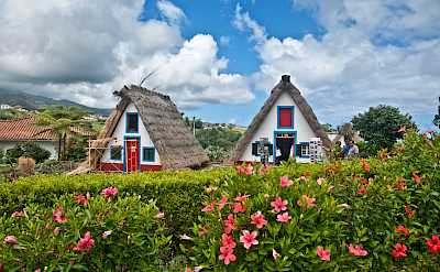 Traditional thatched houses (palheiros) on Madeira Island, Portugal. Flickr:José Antonio Cartelle