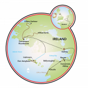 Burren, Aran Islands & Connemara Map