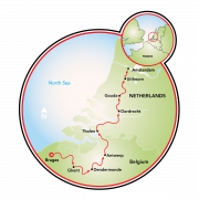 Bruges to Amsterdam - 9 day Map
