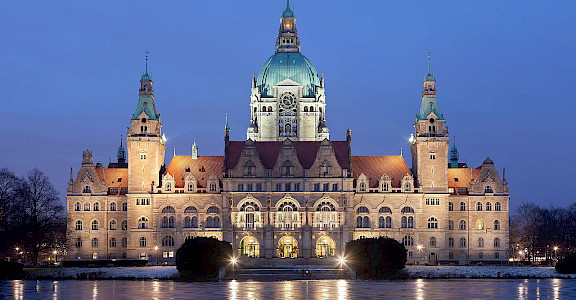 Neues Rathaus in Hannover, Germany. Creative Commons:Thomas Wolf 52.379456, 9.709167
