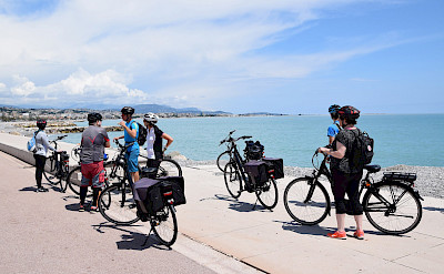 Biking the French Riviera in Nice, France. Photo via TO