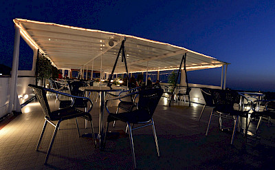 The sun deck at night | Serena | Bike and Boat