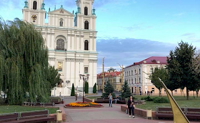 Church of Saint Francis Xavier in Batory's Square, Grodno, Belarus.