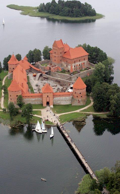 Trakai Island Castle in Lithuania.
