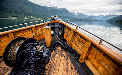 Bow of the HMS Gåssten - Western Fjords Norway Bike & Boat Tour
