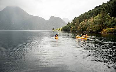 Kayaking on the Western Fjords Norway Bike & Boat Tour