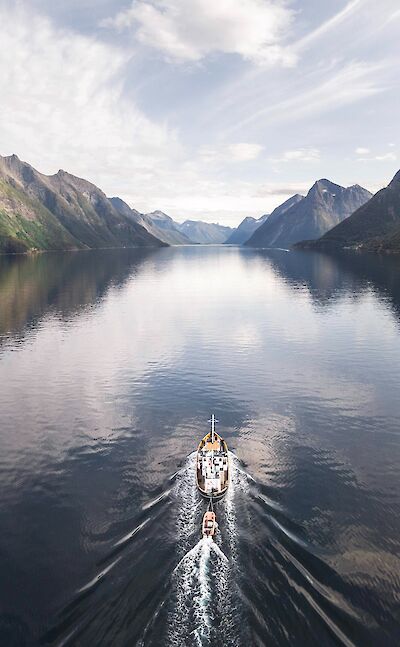 Ariel view | Gåssten | Bike & Boat Norway Fjords Tour