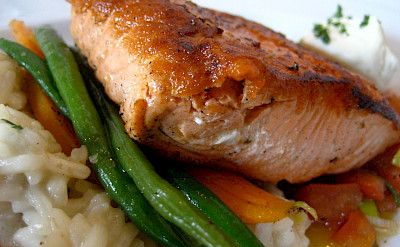 Delicious fresh salmon in Alaska! Flickr:Jeremy Keith