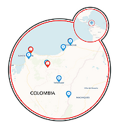Birding on Colombia’s Caribbean Coast Map